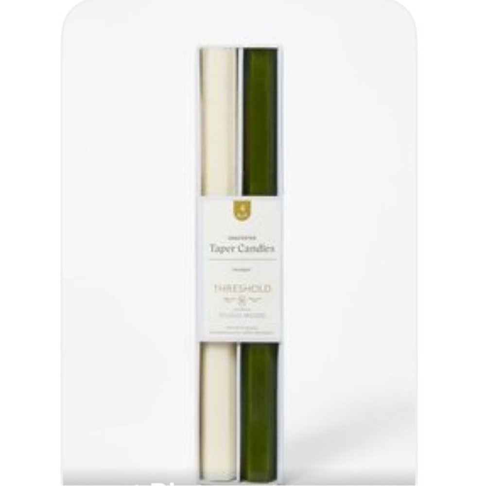 NWT Threshold Studio McGee Unscented Hexagon Taper Candles